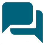 verschwiegen Icon Sprechblasen